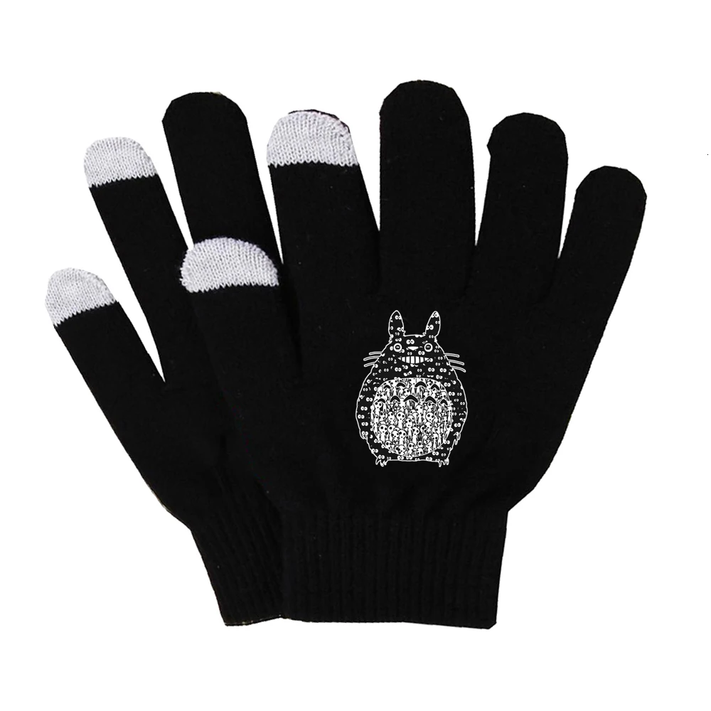 Аниме Шиншилла lanigera Molina перчатки с плюшевой подкладкой зимние мягкие перчатки сенсорный экран смартфон женские перчатки