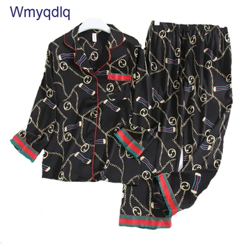 

Wmyqdlq Ladies Pyjamas Casual Suits Autumn Long-Sleeved Trousers Woman Pajamas New Ladies Thin Style Stylish Female Pajama Set