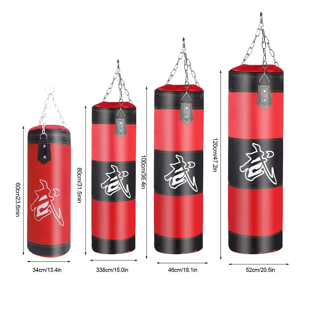 Professional Boxing Punching Bag Sandbag Sand Thicken Training Thai Sand Fight Karate Fitness Gym Empty-Heavy Kick Boxing Bag