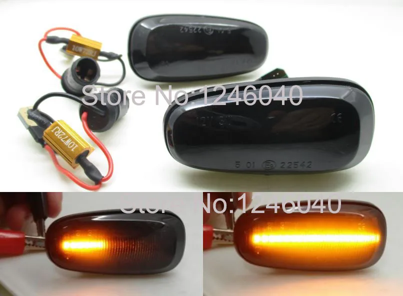 Dynamic black shell 2 шт. светодиодный светильник с динамическим поворотом, боковой маркер, последовательная мигалка для Opel Zafira A 1999-2005 для Opel Astra G 1998-2009 - Испускаемый цвет: Dynamic black shell