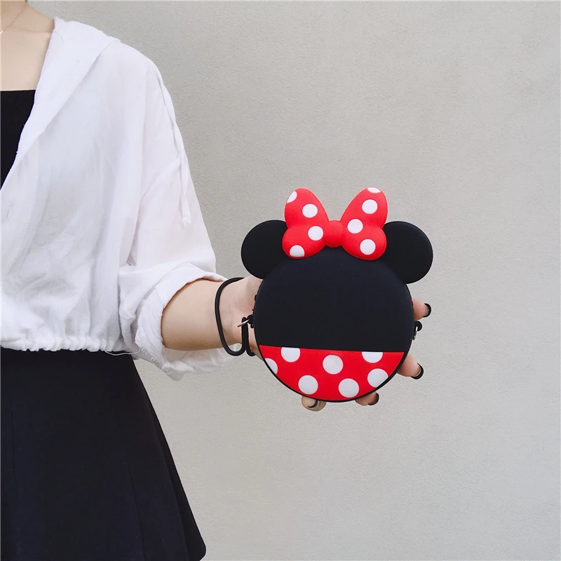 

Portable Mini Zipper Soft Headphone Silicone Case Cute Cartoon anime Earphone Storage Bag Protective USB Cable Organizer