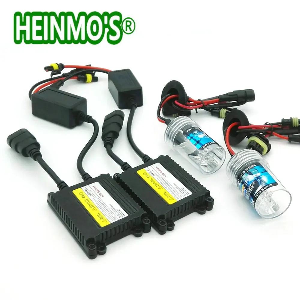 55 Вт ксенон HID H1 комплект ксенон H7 головной светильник s HID H11 H3 H8 H9 автомобильный светильник Высокий Низкий H4 HID ксеноновая лампа 4300 К 6000 К 8000 К 9005 9006 Лампа