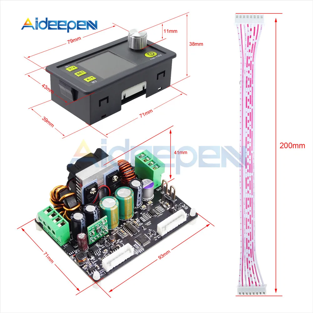 DC0-32V Power Supply Color LCD Digital Control CNC DC Buck-Boost Power Supply Constant Voltage Current Voltmeter Ammeter DPH3205