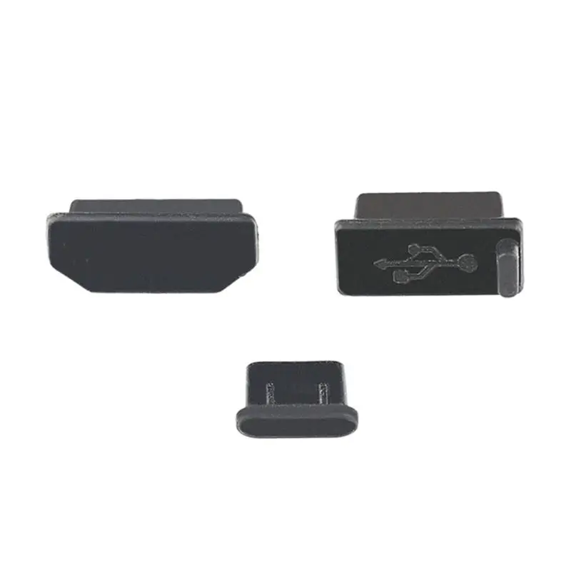3 шт./компл. силиконовая Пылезащитная заглушка для DJI интеллектуального контроллера HDMI/USB/Тип-C Интерфейс без рисунка с защитой от пыли для DJI Mavic 2 аксессуары