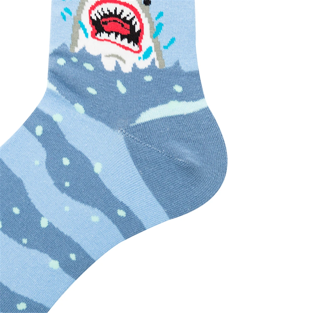 Neue Frühling-Winter Happy Shark Unisex Hip-Hop Skateboard Wärmesocken Streetwear Tanz Rock Punk Party Dropship – Detail 23