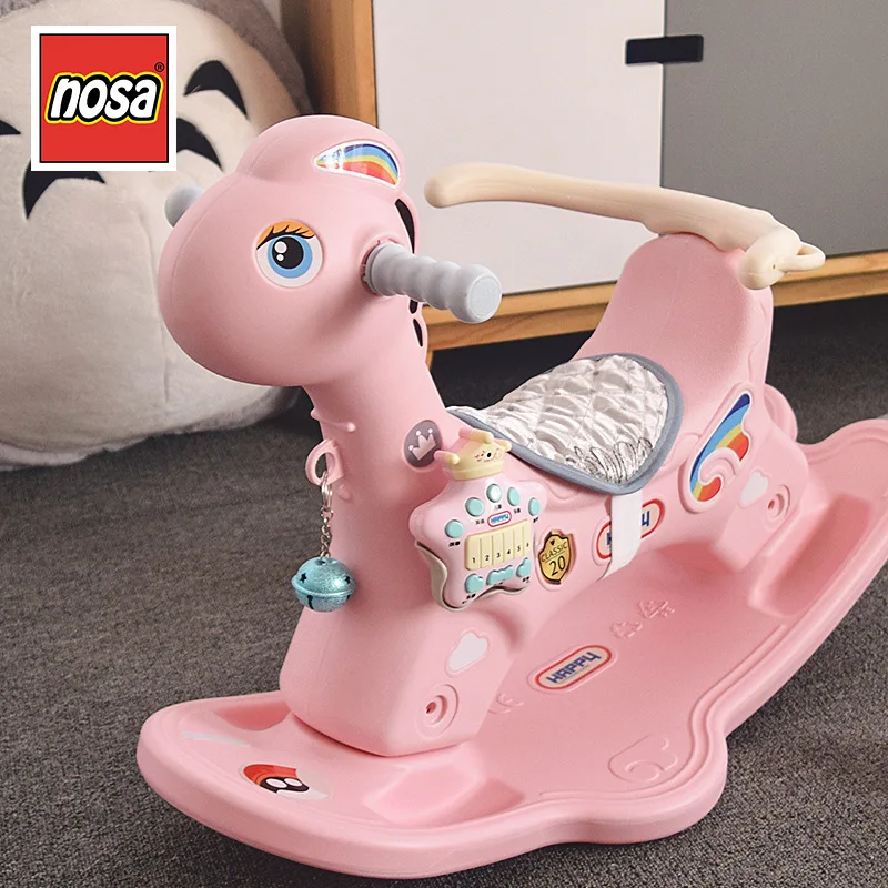 

Gift Children Rocking Horse Slip Toy Dual Purpose Slip-a Year of Age Trojan Driving Baby Kiddie Ride Have