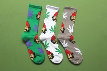 

5 pairs men socks BMX Leaf street dance hip-hop sock popsocket BobMarley calcetines skarpetki pop socket meias gift for boys