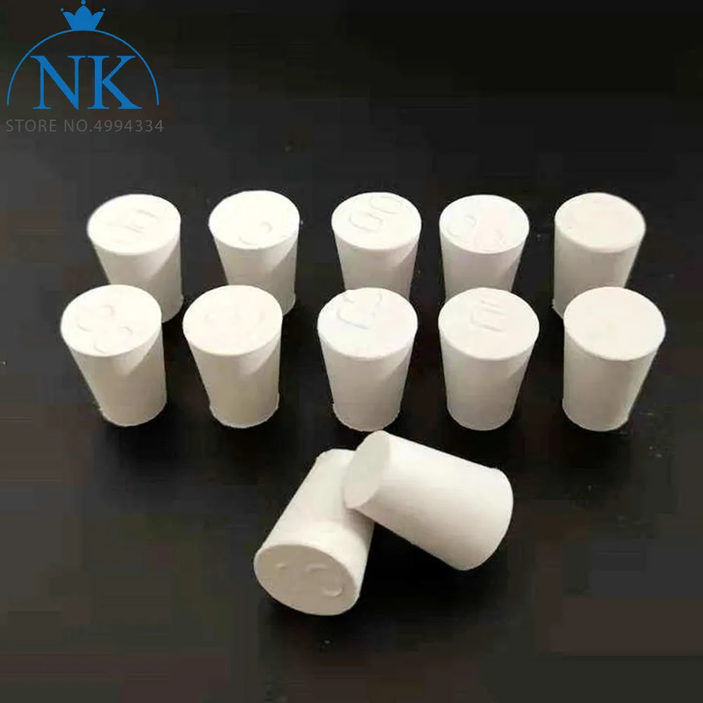 20pcs/lot 000#-4# Rubber stopper, erlenmeyer flask plug bottle stopper, test tube stopper