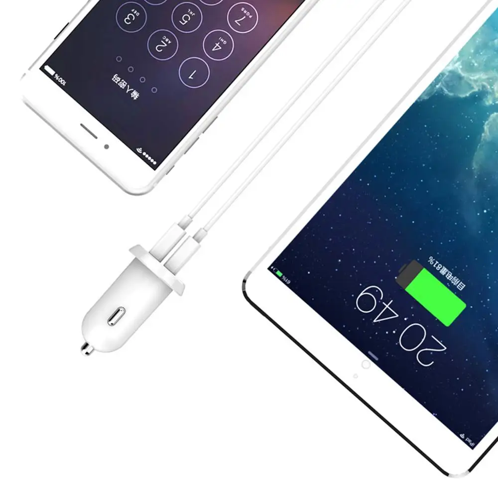 Автомобильное зарядное устройство ORICO 17 Вт 3.4A прикуриватель двойной USB адаптер