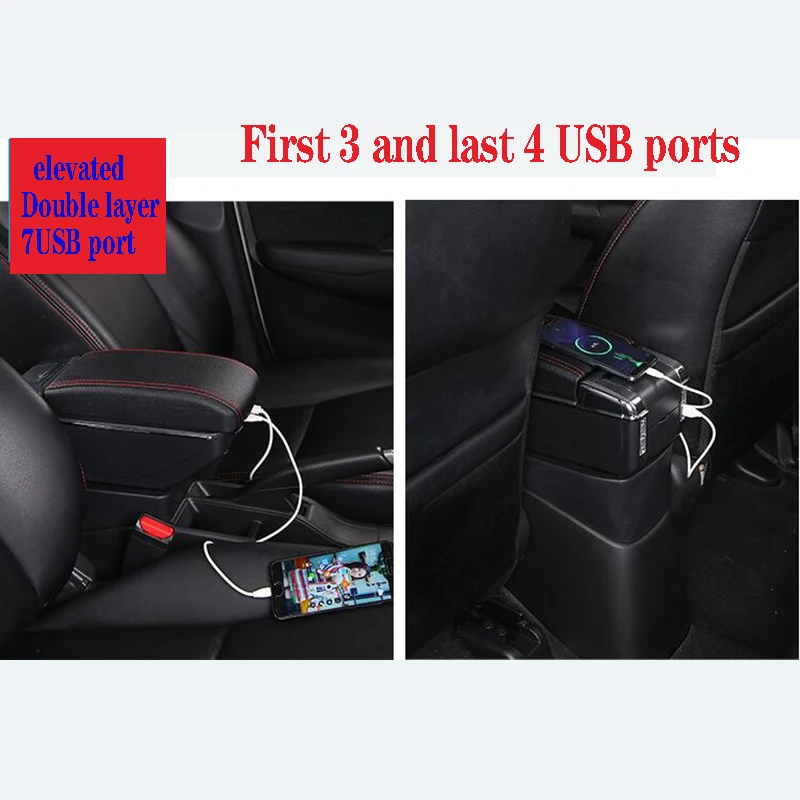 Подлокотник под руку для Отдыха вращающийся для Toyota Yaris Vitz хэтчбек 2006-2011 центральной консоли ящик для хранения 2007 2008 2009 2010