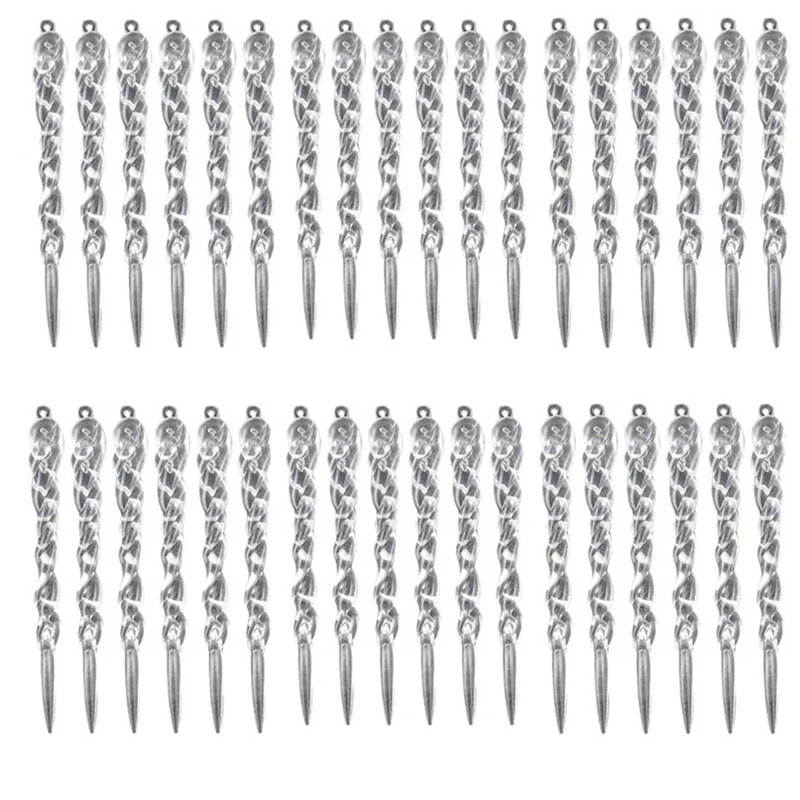 1 36 шт., 13 см, имитация льда, рождественской елки, Висячие орнаменты, поддельные сосульки, реквизит для зимы, замороженные, вечерние, Рождественская елка, висячие украшения - Цвет: 1