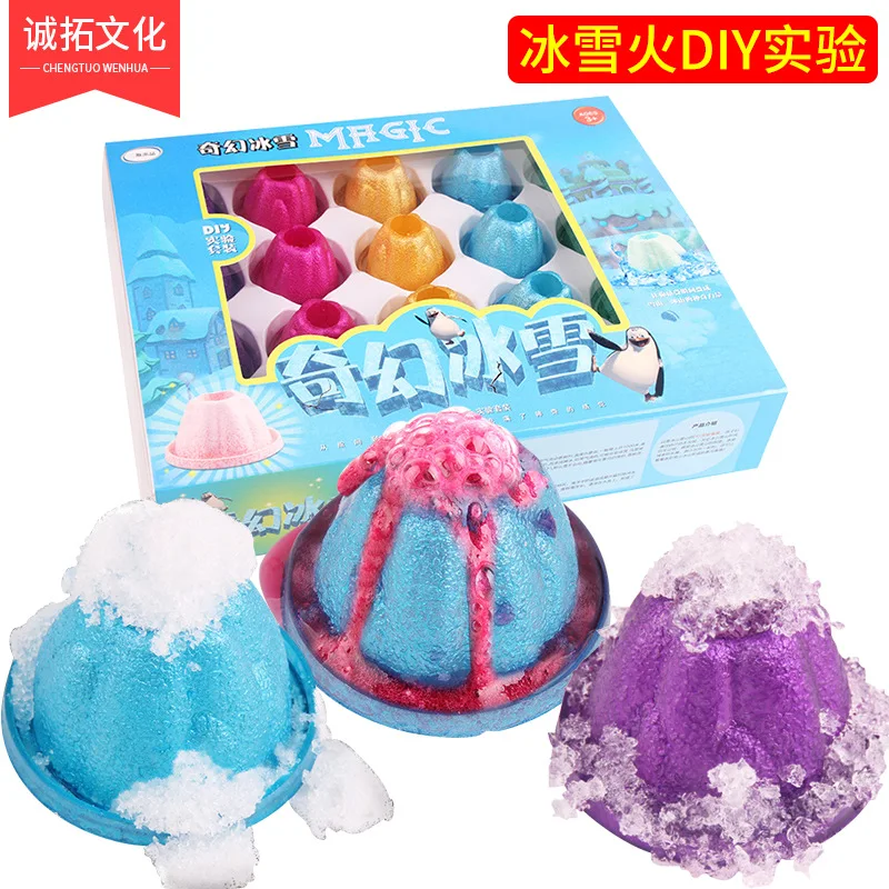 

Creative Iceberg Snow Mountain DIY Educational Handmade Toy Small Production Iceberg Snow Mountain Children Learning Popularizat