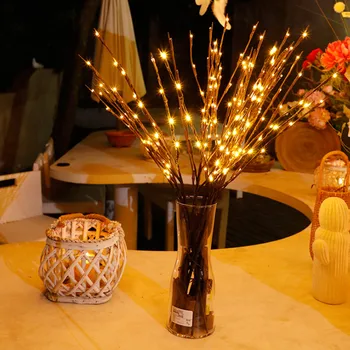 

20 Bulbs LED Willow Branch Lamp Floral Tree Branch Lights Christmas Party Home Decor New Year Holiday Birthday Decoration Gifts