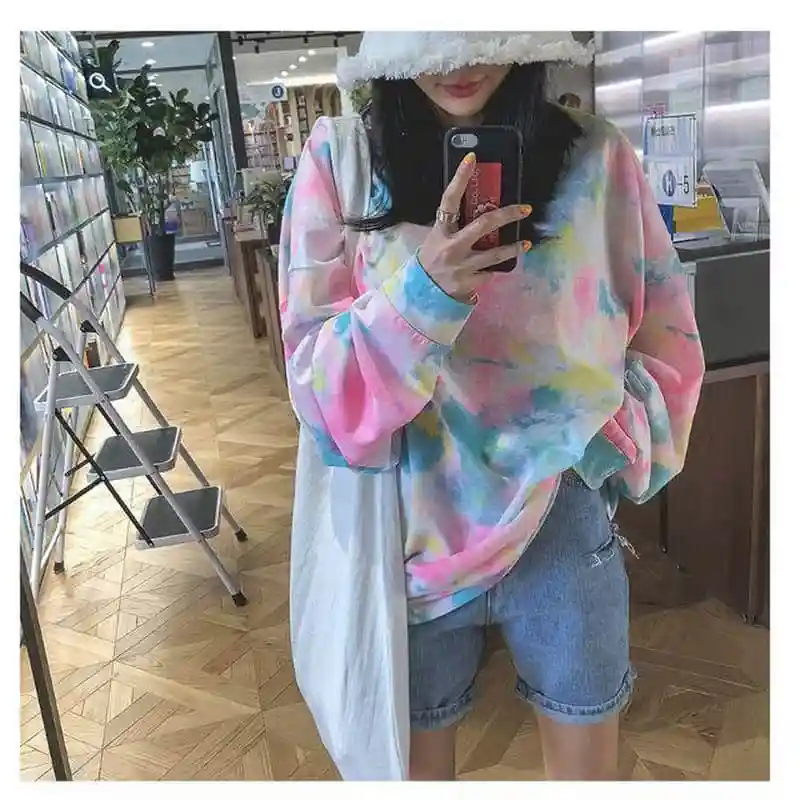 NiceMix Модные женские футболки из дикого хлопка, повседневные женские футболки, Осенние новые с длинным рукавом, женская одежда в Корейском стиле