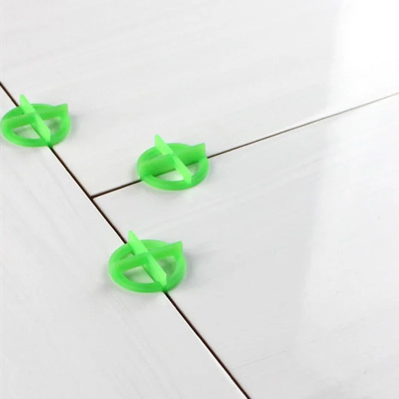 Tile spacers tile leveling clips tile leveling tools 100pcs Construction Tools Tile Spacers Cross Tile Leveling System Recyclable Wedge Locator For Floor Gap Leveling System
