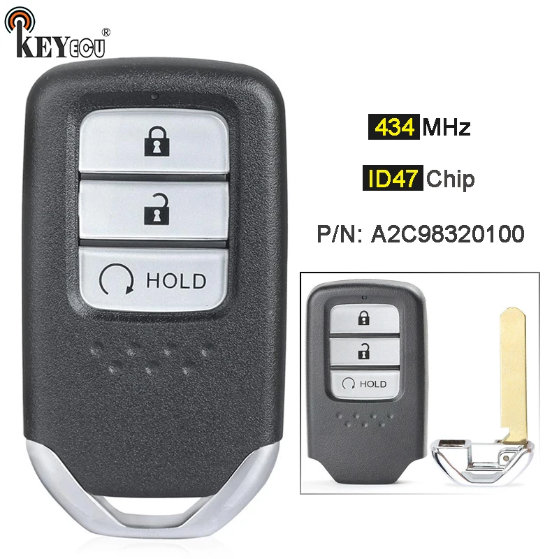 KEYECU-434MHz-ID47-P-N-sostituzione-del-telecomando-a-3-pulsanti-per-auto-per-Honda-CR.jpg Keyforkess 434MHz ID47 P/N: sostituzione del telecomando a 3 pulsanti per auto per Honda CR-V 2017 2018 - KEYECU 434MHz ID47 P N sostituzione del telecomando a 3 pulsanti per auto per Honda CR