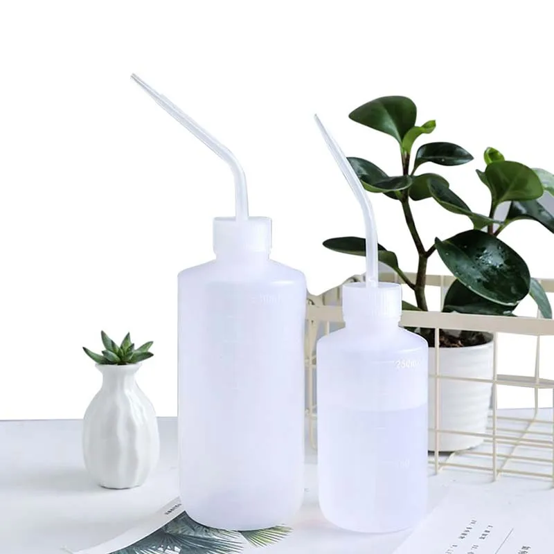 Plant Flower Succulent Watering Bottle Plastic Bend Mouth Watering Cans Squeeze Bottle