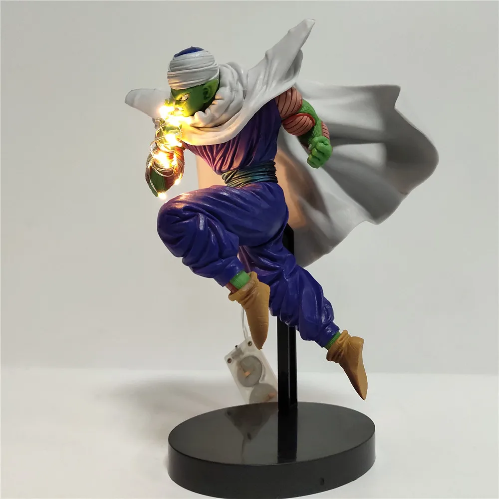 Piccolo Dragon Ball Z BWFC Action Figure Dragonball Piccolo Figurine LED Ligth Anime Figure DBZ DIY Toys Collection Xmas Gifts