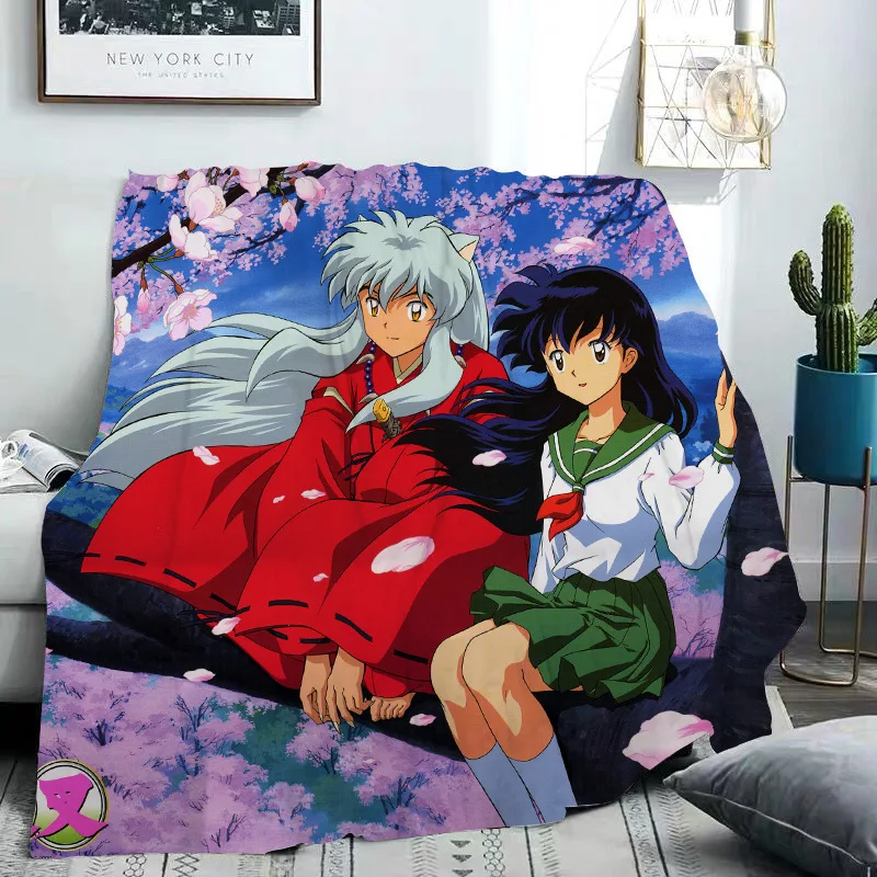 79" NEW Inuyasha Sesshoumaru HD Blanket Anime otaku Bed Sheet Child Gift #Q2