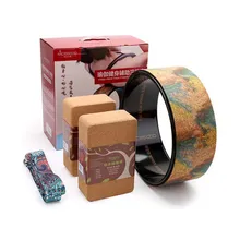 ABS колеса для йоги, тренажерного зала, фитнеса, противоскользящие растягивающиеся упражнения для домашнего пилатеса, кольца для йоги, блоки для йоги, ремень, кольцо для йоги, Рождественский подарок