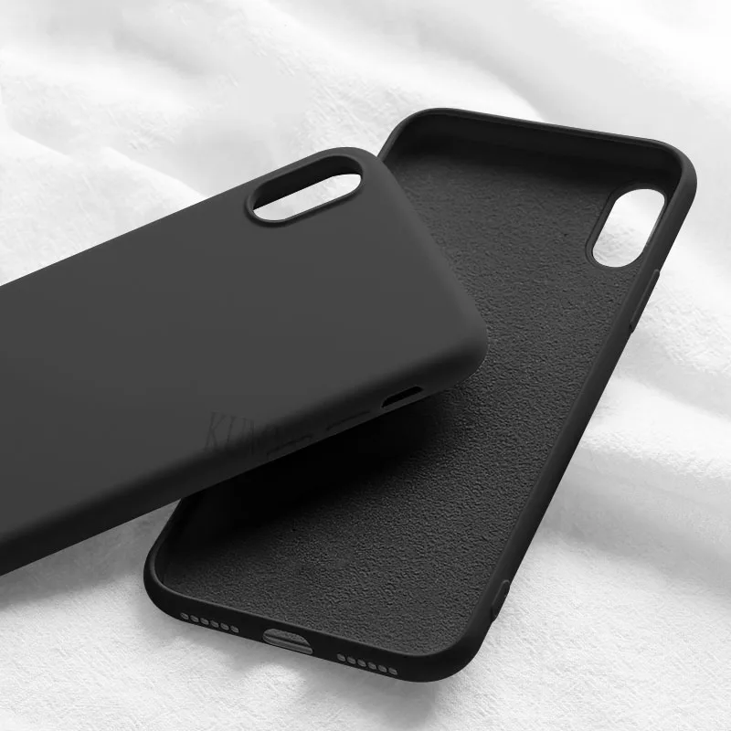 Жидкий силиконовый чехол для Xiao mi Red mi Note 8 7 6 Pro 7A 6A K20, тонкий мягкий чехол для mi 8 9 lite mi 9t SE 6X 5X A1 A2, чехол