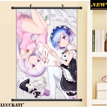 

Re Zero Re:Zero Kara Hajimeru Isekai Seikatsu Rezero Rem ram sexy loli cameltoe cartoon anime wall scroll canvas painting poster