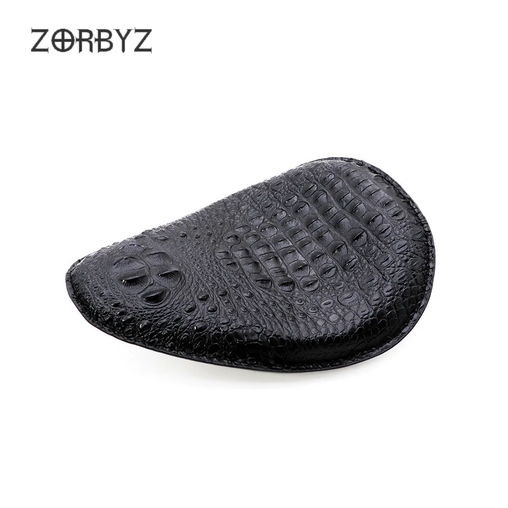 ZORBYZ 1 шт. мотоциклетные Ретро Черный крокодил из искусственной кожи Стиль Solo сиденье для Harley Chopper Bobber Пользовательские SX650