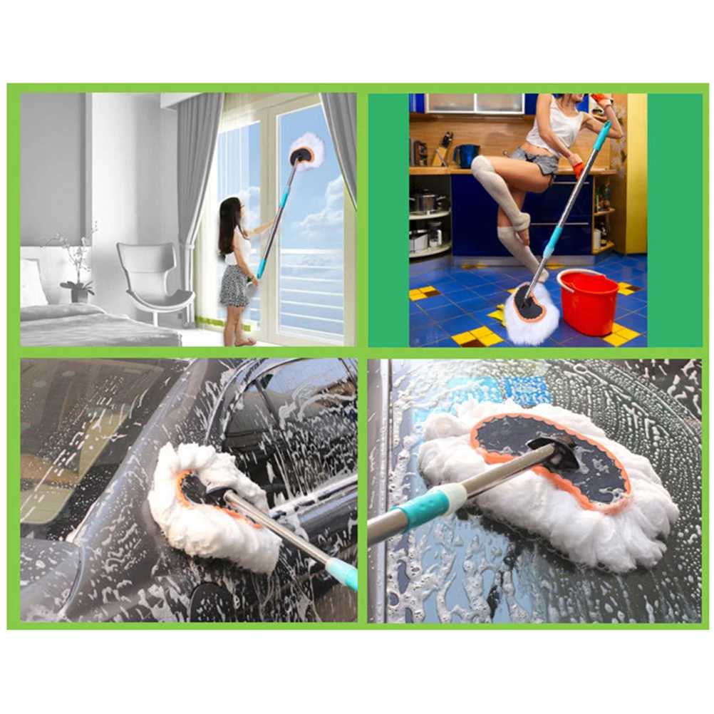 Extendable Handle Soft Car Duster Telescopic Car And Home Cleaning Duster Brush Mop Exterior Long Handle Cleaning Brush