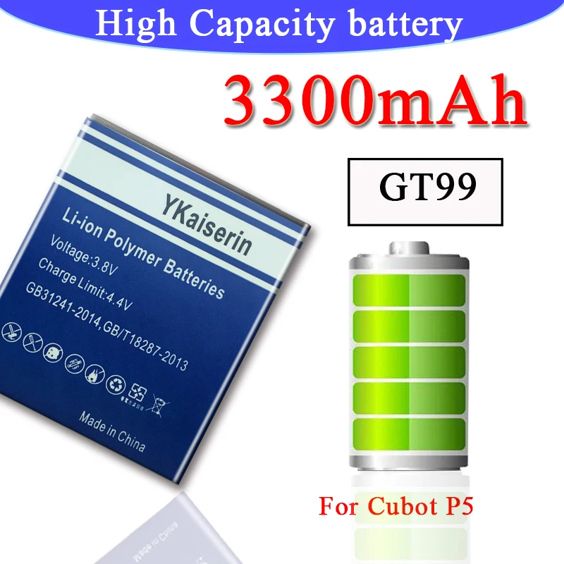 3300 мАч батарея большой емкости для CUBOT GT99 P5 Samrtphone+ отслеживающий номер batteria batterij