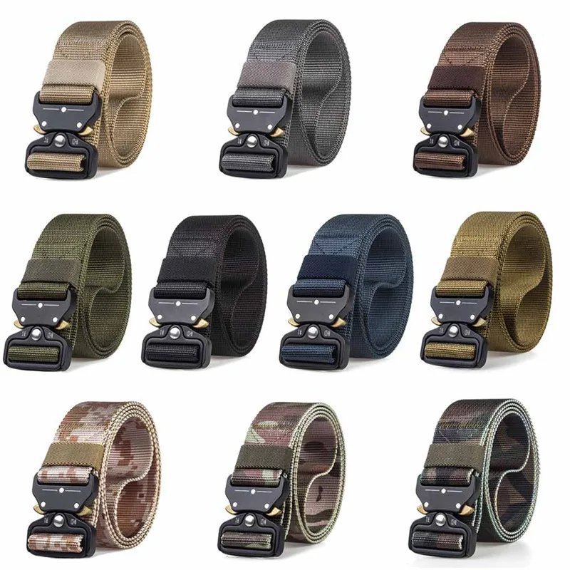 

New Arrival Military Equipment Army Belt Men's Heavy Duty Soldier Combat Tactical Belts 100% Nylon Waistband