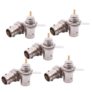 

10 Pcs x BNC Female Nut Bulkhead Solder RF Connector Adapters