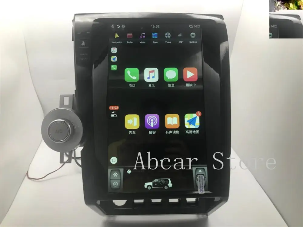 13 6 ''Tesla style Android 9 0 HDMI PX6 автомобильный dvd плеер GPS навигация для Toyota tundra Sequoia 2007 2011