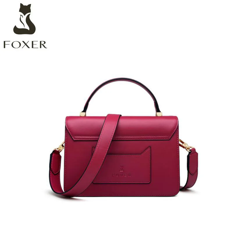 FOXER новые женские кожаные сумки модные сумки из воловьей кожи роскошные сумки женские сумки дизайнерские сумки известный бренд женские сумки тоут