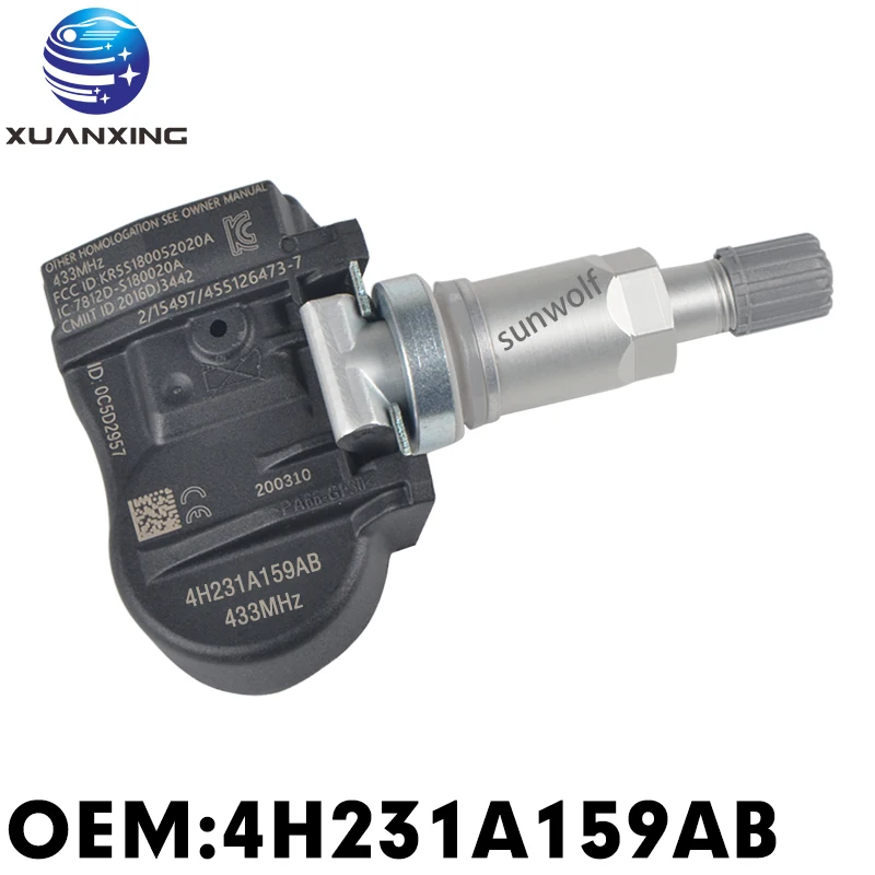 

4H231A159AB датчик давления в шинах Система мониторинга TPMS 433 МГц для Land Rover LR2 LR3 Range Rover Sport T120123002H S120123002E