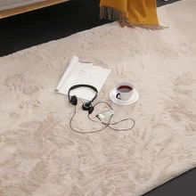 Плюшевые ковер для спальни кровать одеяло Nordic из кроличьей шерсти с плавающей окна Крытая гостиная Подставка под кружку