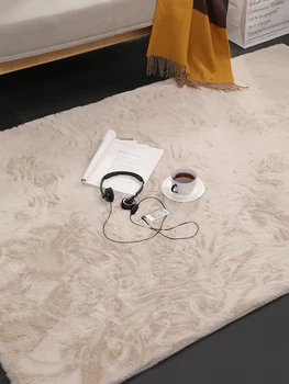 

Plush plush carpet bedroom bed blanket Nordic rabbit hair floating window covered room living room tea mat