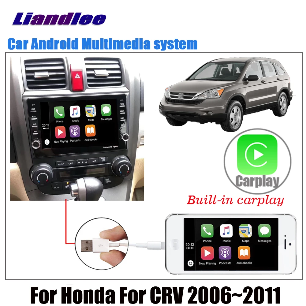 Liandlee Android 8,1 для Honda для CRV 2006~ 2011 автомобильный стиль стерео экран Carplay DSP BT gps-навигатор карта медиа