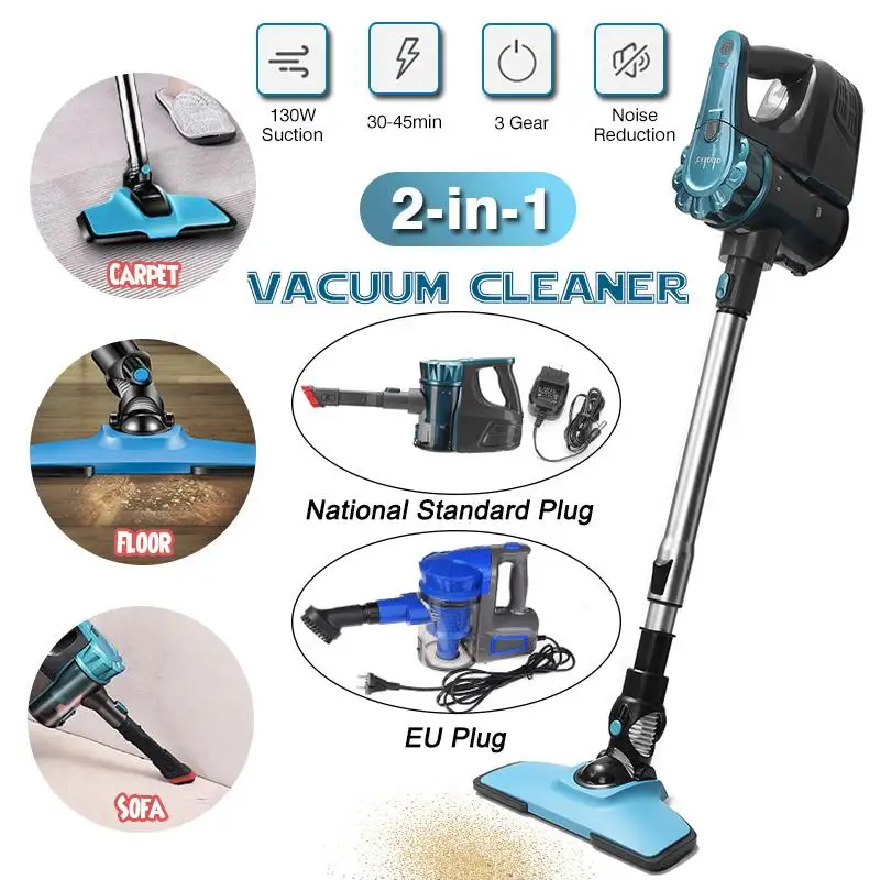 2 in 1 30000RPM 130W wireless Handheld Home Vacuum Cleaner Lightweight Large Suction Stick Handheld Portable Vacuum 100-240V