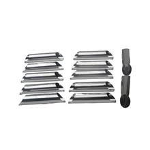 Упаковка из 12 кондитерских инструментов круассан хлеб выпечки формы из нержавеющей стали Рог плесень спиральные трубки торт антипригарное