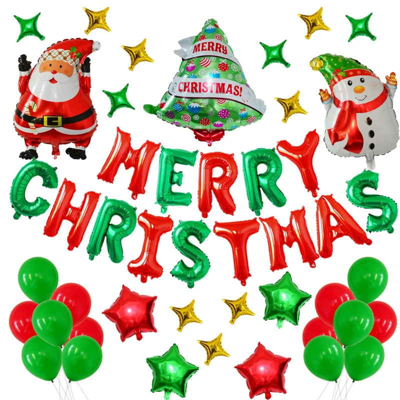Рождественские фольгированные шары, глобус, Рождественский воздушный шар в форме дерева, рождественские вечерние украшения для дома, Navidad Ball, год