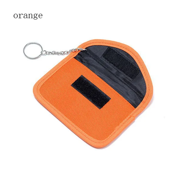 Orange Faraday Автомобильный ключ RFID сигнальный блокатор сумки красочный чехол для удостоверения личности Противоугонный чехол для бесключевого входа автомобильный ключ чехол для ключа BAG1020 - Цвет: Orange