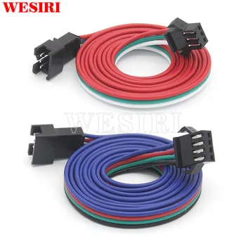 

3Pin/4Pin JST SM Male Female Plug LED Connecter Cable with 1m Long Wire For WS2812B WS2811 APA102 WS2801 5050 RGB LED Strip
