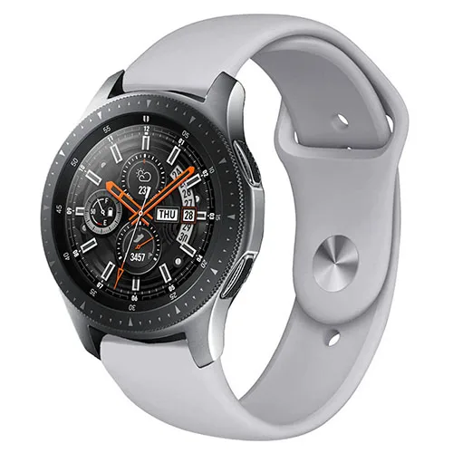 22 мм 20 мм ремешок для Galaxy Watch 42 мм 46 мм samsung gear S3 Frontier Браслет спортивный ремешок силиконовый ремешок для huawei Watch Gt - Цвет ремешка: gray