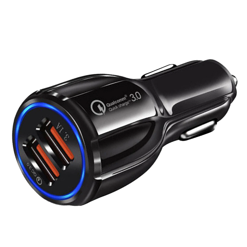DC 2 USB Adapter Car Charger Motorcycle Motorbike Scooter Power Supply