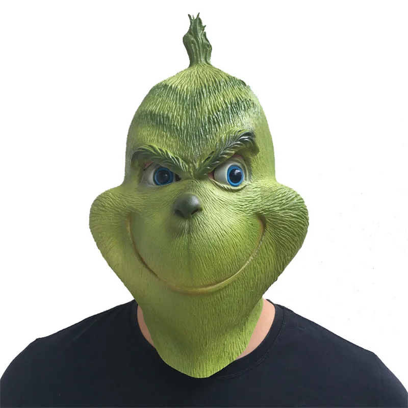 type 2 Как Grinch украли Рождество Grinch украли взрослый костюм лицо маска для костюма на Хэллоуин реквизит Grinch Маска Косплей - Цвет: type 2