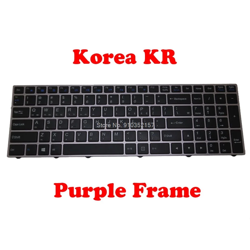Фиолетовая рамка KR клавиатура для CLEVO WA50SFQ MP-13M13K0-4302 MP-13M13K0-4307 6-80-WA500-110-1 W950TU WA50SJ WA50SC |
