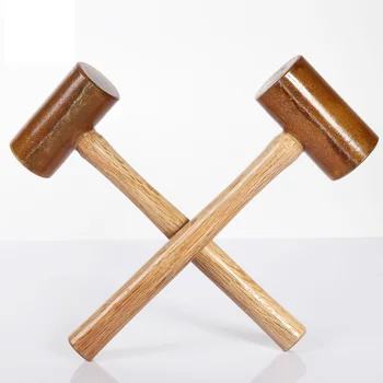 

Raw cowhide hammer double-sided installation hammer diamond cutting tool DIY leather professional tool