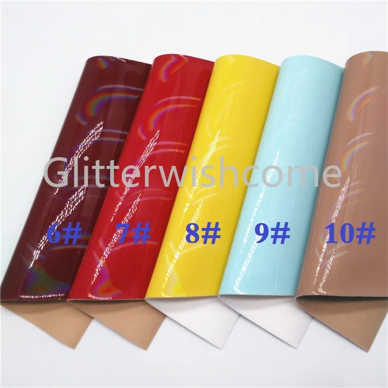 Glitterwishcome 21X29 см A4 размер винил для бантов Переливающаяся лакированная кожа ткань искусственная кожа листы для бантов, GM682A