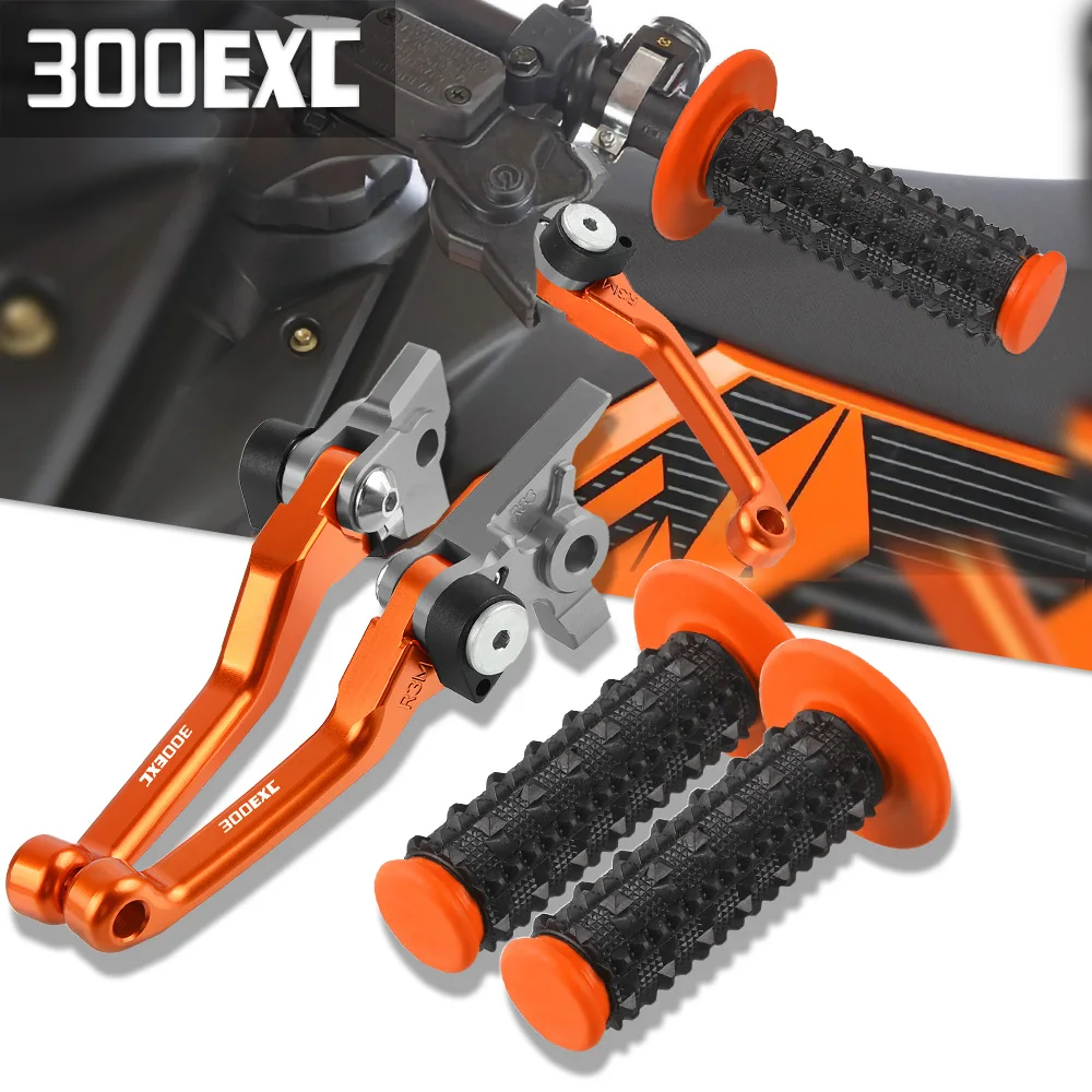 

Motocross Non-slip Hand Grips Handlebar Dirt Bike Brake Clutch Levers FOR 300EXC 300 EXC 2014 2015 2016 2017 2018 2019 2020 2021