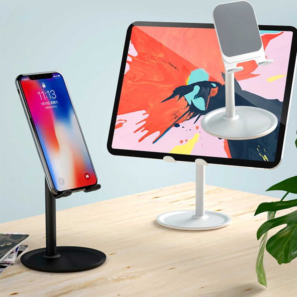 

Desk Phone Holder Stand for iPhone Xiaomi Huawei Samsung Desktop Holder Stand Mount Universal for iPad Smartphone Tablet 7-10"